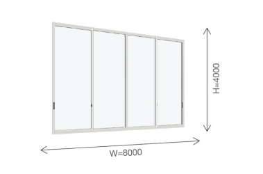 Biên độ lớn của cửa Nhật YKK 